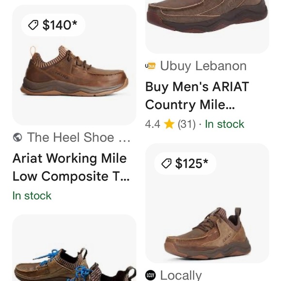 Ariat Men's Size 11D Brown Leather Casual Distressed Tan Dozer Shoe 10034019 - Picture 5 of 11